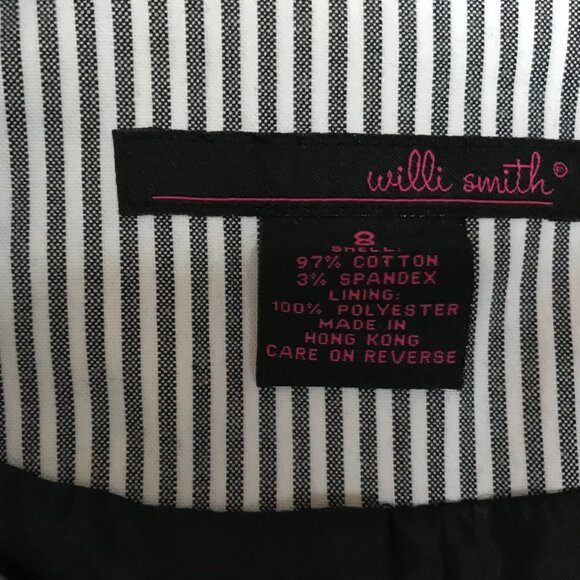 Designer Willi Smith Vintage Ladies Pinstripe Blazer NWOT Size 8 - Picture 7 of 12